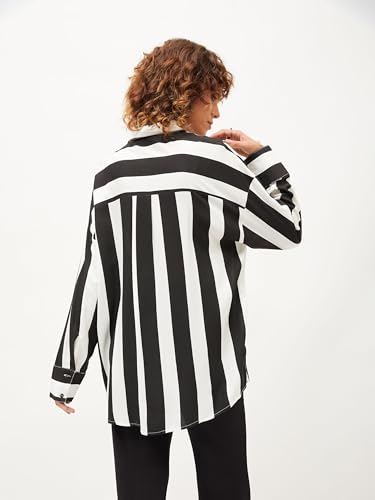 Image of Sassafras Women Polka Dot Oversize Shirt