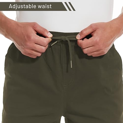 Men's 34"/36" Inseam Cotton Casual Jogger Pants4