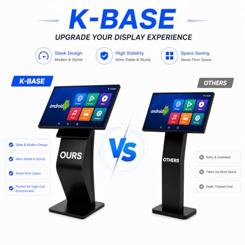 Image of 32 inch Touch Screen Kiosk, Windows11 System(8+128g), K-Style Stand Inquiry Machine, Human-Machine Interaction Smoothly for Mall Navigation /Self-Ordering /Advertising /Retail Store