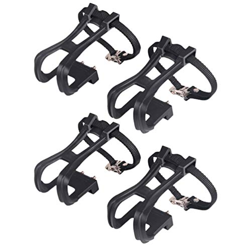CLISPEED Bicicleta Pedais Com Clipes E Tiras Não Pedais para Ciclismo Mountain Bike Bicicleta Ergomé