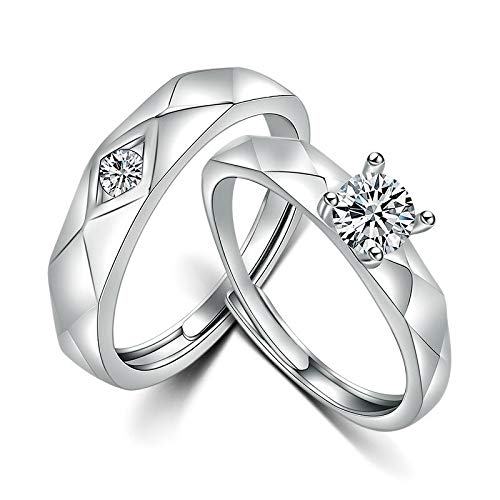 24 JOYAS Pareja de Anillos Amor Ajustables, Alianzas...