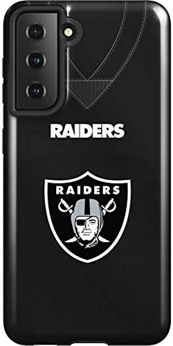 Skinit Pro Phone Case Compatible with Galaxy S21 5G - Officially Licensed NFL Las Vegas Raiders Large Logo Design