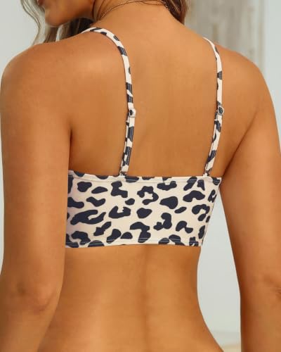 Image of Aqua Eve Women Bandeau Bikini Top Only Strapless Swim Top Tube Swimsuit