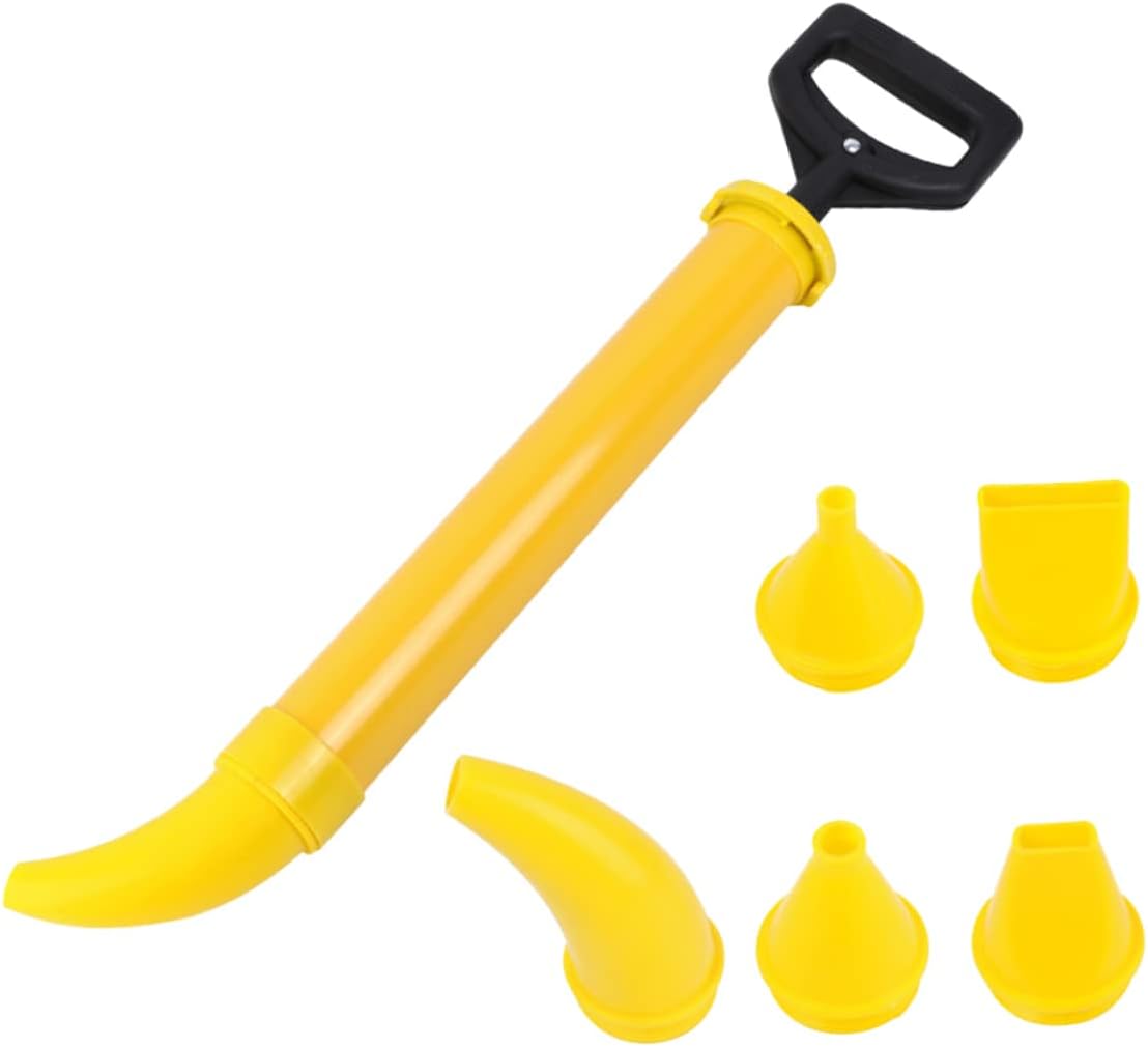 UPKOCH 1pc Multifunctional Caulking Rod Curved Head for Cement Grouting Purpose Tool for Easy Cement Laying and Sealing Construction in Yellow