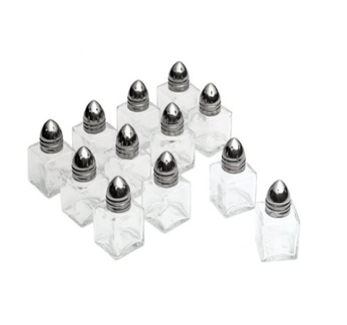Tablecraft Products Mini Salt & Pepper Shakers, Set of 6 salt & pepper shakers (12 Total Shakers)