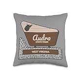 Audra State Park West Virginia Welcome Sign Souvenir Throw Pillow