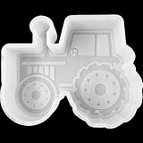 VONZK Car Freshie Mold Freshie Silicone Mold 4 5/8” L X 3 5/8” W X 1' H for Aroma Beads DIY Handmade Freshies Mould (Tractor)