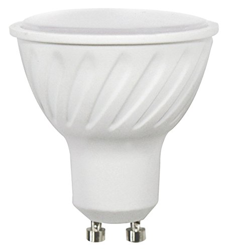 Wonderlamp W-B000007 - Bombilla LED SMD alta potencia GU10 Cristal Mate, 7 W , Luz calida (3000º K) , 700 lm, 25000 horas , Ángulo de luz : 100º Encendido instantaneo (100% luz 0,5s)