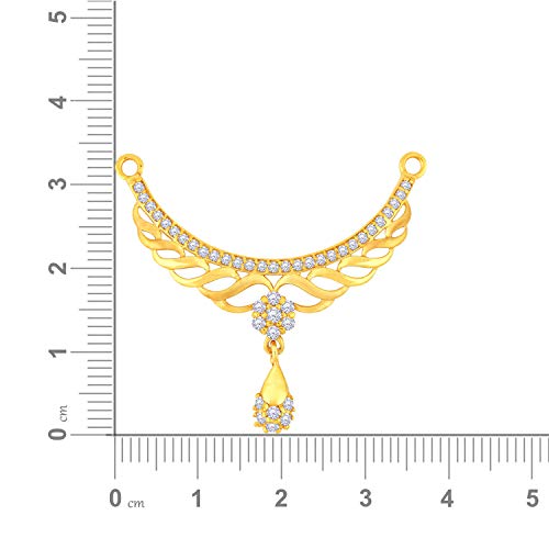 Malabar Gold & Diamonds Gold Pendant for Women 22k | 22 kt (916) BIS Hallmark Gold Tanmaniya Pendant for Women & Girls | 22 K Gold Mangalsutra Pendant for Birthday, Wedding,... - Image 2