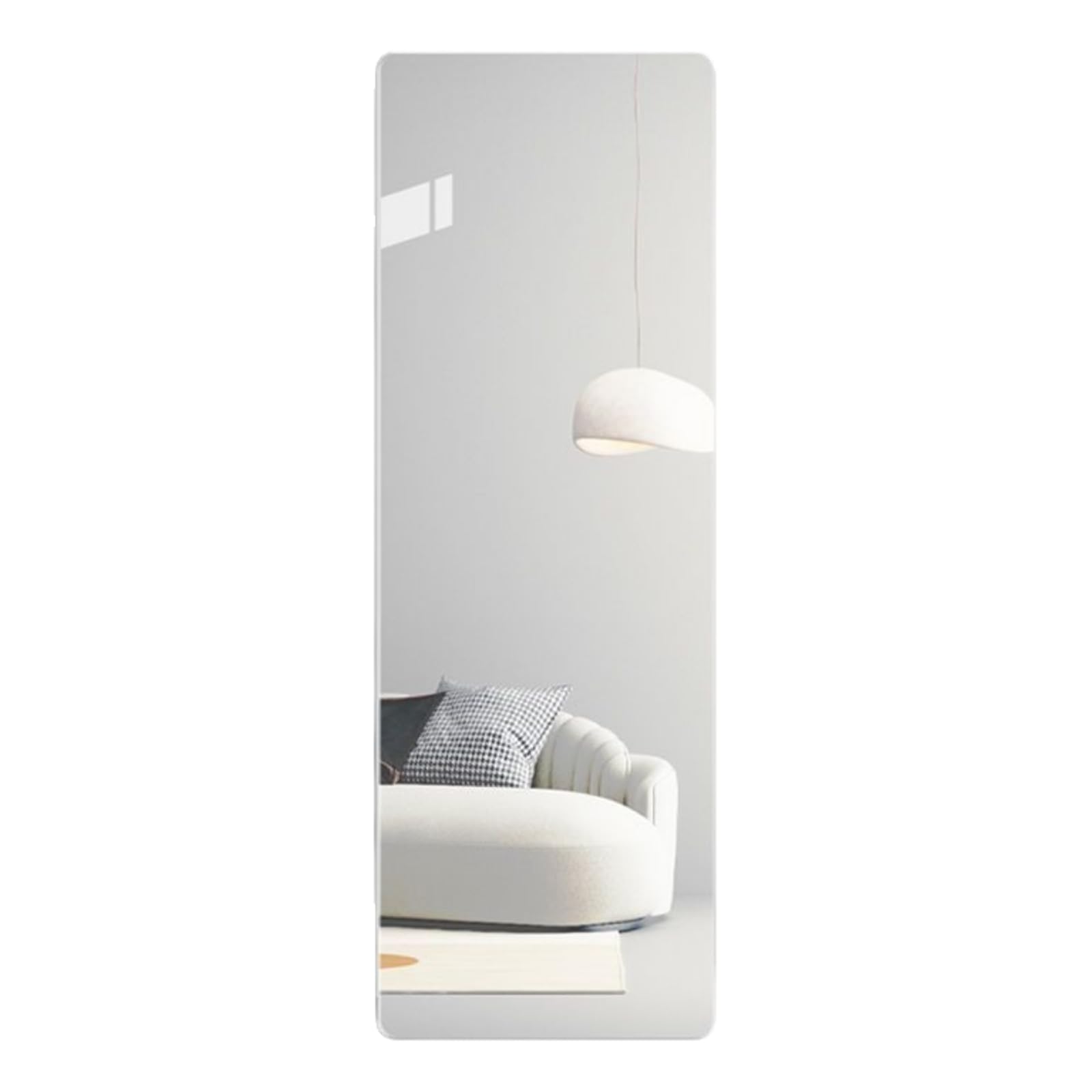 Miroirs muraux autocollants en acrylique pour chambre à coucher - Longs miroirs de danse - Panneaux de miroir décoratifs en acrylique pour la maison, le fitness et la décoration intérieure