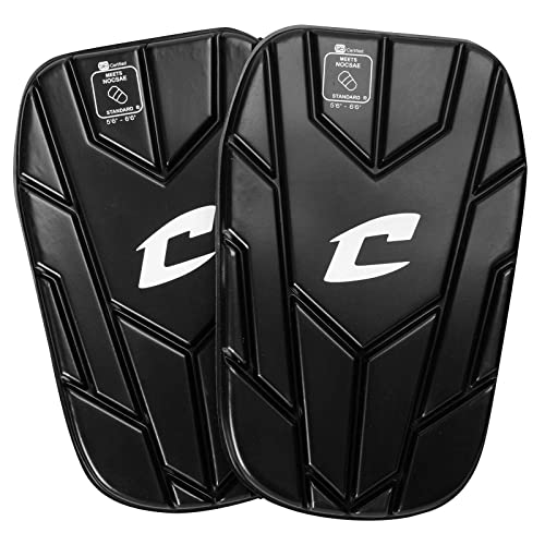 Champro C-Flex NOCSAE Soccer Shin Guard Insert with Compression Sleeves, Large