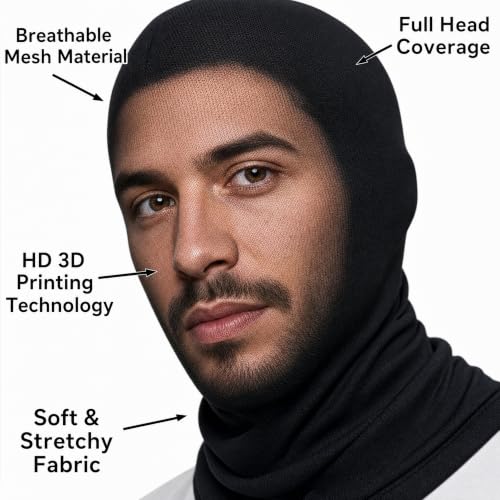 Custom 3D Personalized Full Face Mask with Photo/Text/Logo – Soft Breathable Bandana Face Cover for Men, Women, and Kids – Funny Reusable 3D Printed Mask for Halloween, Parties, and Daily Wear - image 5