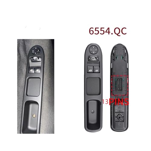 Bouton lève-vitre Peugeot 207 commande de rétroviseur 6554.QC 307