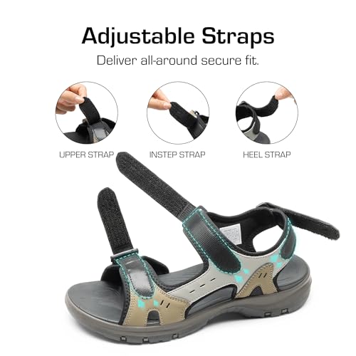 DREAM PAIRS Men’s Arch Support Hiking Sandals Sport Outdoor Athletic Comfortable Summer Beach Water Sandals2