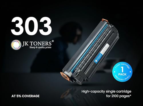 Image of Jk toners 303 / 703 / 103 Toner Cartridge Compatible with Canon LBP 2900, LBP 2900B, LBP 3000 | High Page Yield - 1500 (303 | CRG303)