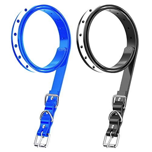 Dog Collar Strap for Most of Electronic Training Shock Collar Receivers-Adjustable Durable Waterproof Odorless 3/4 Inch Collar Replacement for Barking Fence-Pet TPU Collar Strap