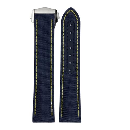 20mm 19mm���i�C�����A�I���K �V���v���}�X�^�[ �V�[�}�X�^�[ �A�N�A�e�� AT150 DE VIBLE�X�g���b�v�ƌ݊�������(Blue yellow silver,20mm)