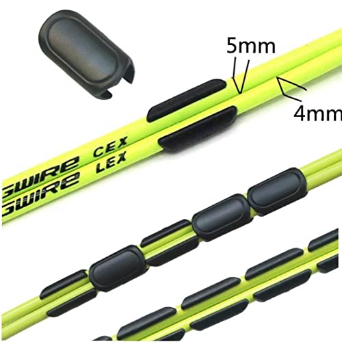 Uiehbcv C-Clips 10Pcs Bike Line Pipe Clamp Road Mountain Bike Hose Guide Buckle For Brake Derailleur Cables, Black, 22*12Mm #TOP7