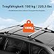 WODHMIEY Universal Dachträger Stangen, Auto Dachgepäckträger, Aluminium, 135cm, Passend für Modelle mit offener Dachreling, Trägt bis zu 100kg, Geeignet für SUVs und andere Fahrzeuge