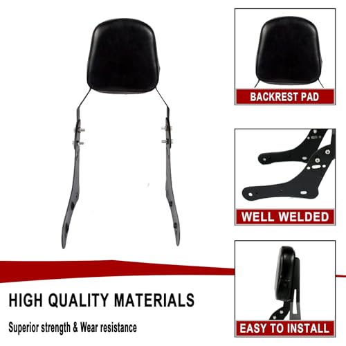 BAIONE Detachable Backrest Sissy Bar