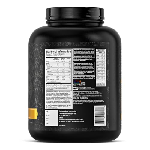 Image of MuscleTech Nitro-Tech Whey Gold Protein Powder | 24 g Protein & 5.4 g BCAAs Per Serving | Supports Lean Muscle & Faster Recovery | Mango Delight | 1.81 kg