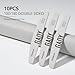 GAOY Nail File, 10Pcs Professional 100/180 Grit Half-Moon Shaped Double Sides Washable Emery Boards Manicure Tools for Acrylic and Gel Nails