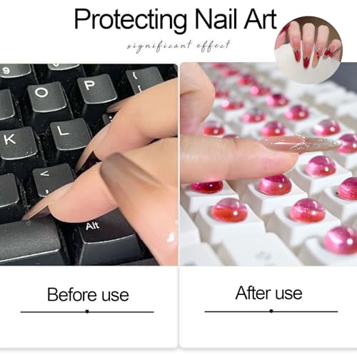 Protector para teclado tamaño 10mm para uñas largas miniatura 4