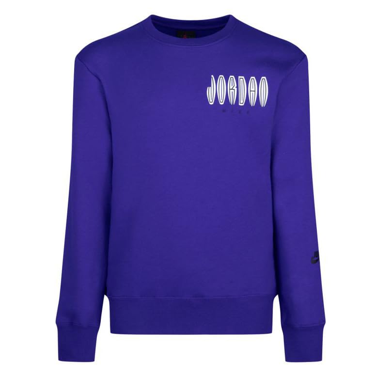 Jordan Nike Classics Boys Youth Jumpman Crew Neck Fleece Pullover Sweatshirt