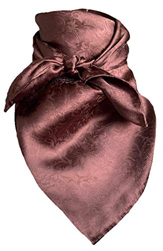 Wyoming Traders XL 42 Inch Wild Rag Jacquard Chocolate Silk Scarf
