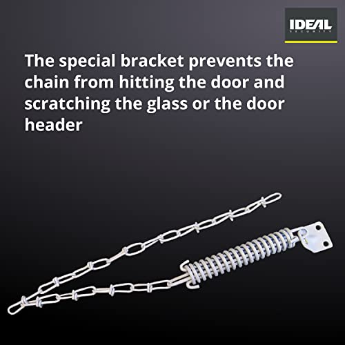Ideal Security SK14BL SK14 Storm Chain Protect Your Door from Wind Damage, Black