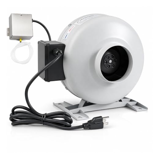 Gptwht M-4DBT Dryer Booster Fan 200 CFM Automatic 4 Dryer Vent Booster Fan