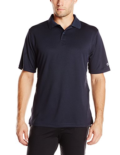 Champion Men's Double Dry Polo, Navy, X-Large