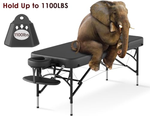 Image of CLORIS 84 inch Professional Massage Table 3 Section Portable Hold Up to 1100LBS