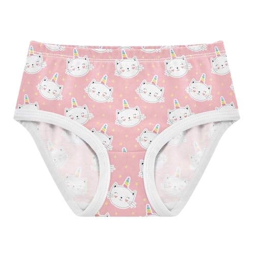 Little Girl Underwear Toddler Panties Kids Undies Cat Unicorn Soft Cotton Briefs 2T-8Y