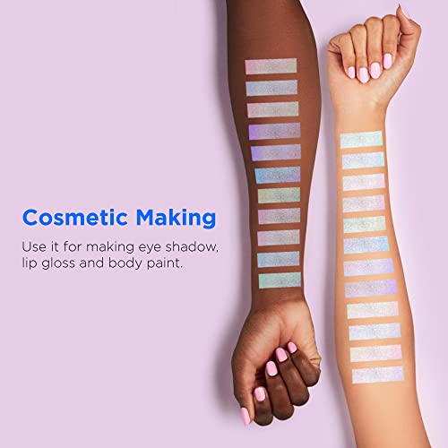 Rolio Pigments Interference Mica Powder - 12 Jars Of Pigment Powder For Candle Making, Epoxy Resin, Nail Polish, Bath Bombs, Tie Dye, Painting, Cosmetics, Soap Making, And More - 36G/1.26 Oz #TOP4