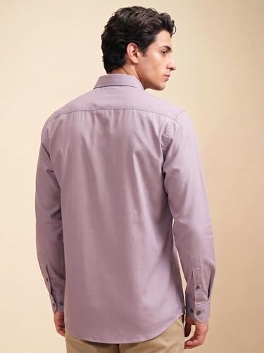 Image of Cozytton Men's Pure Cotton Solid Stylish Casual & Formal Wear Shirt | Stylish Regular Fit Full Sleeve Comfortable Office Party Trendy Shirt - Multi Color