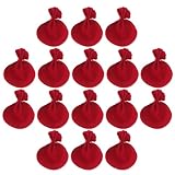 Garneck 100 Bolsas Cordón para Joyería Pequeñas 8x7 Cm, Bolsa de Obsequio Roja de Tela Resistente, Adecuado para Pulseras, Collares y Embalaje en Bodas, Fiestas y Comercio