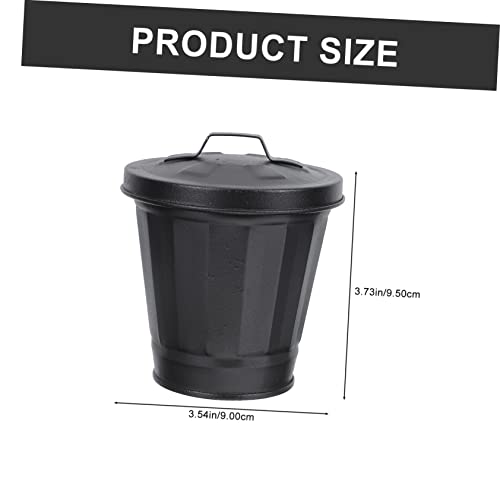2 piezas canecas de basura mini para escritorio y baño miniatura 2
