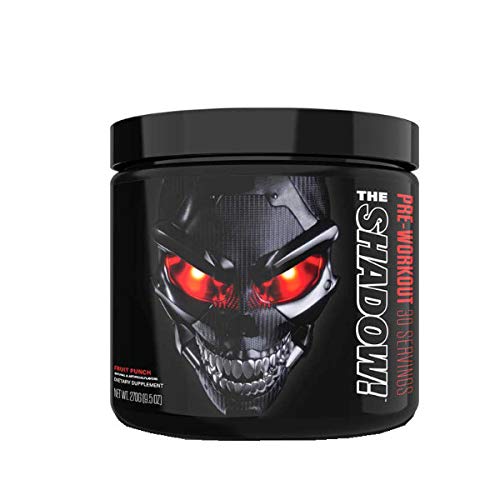 JNX SPORTSThe Shadow! 350mg of Caffeine Hard Core Preworkout - Fruit Punch 30 Servings | Electric Energy, Mental Focus & Superhuman Strength for Men & Women