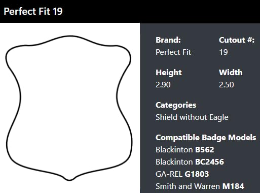 Perfect Fit Shield Wallets Boston Police Badge and ID Case Hidden Badge Wallet (Cutout PF-19) Black Leather3