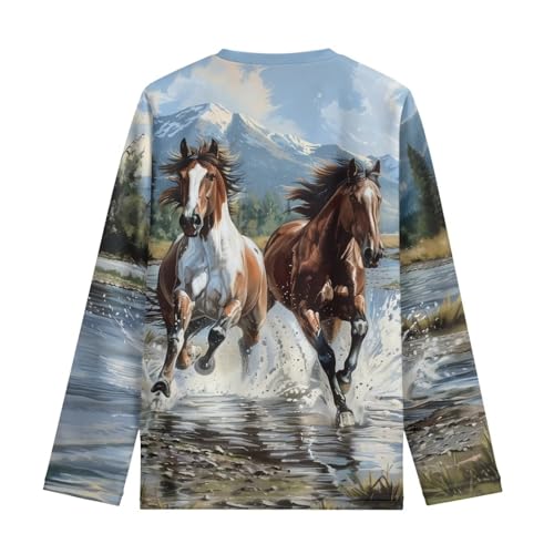 Image of Kids Long Sleeve Shirts for Girls 3-16 Year Old Cute Clothes for Teen Girls Casual Workout Tops