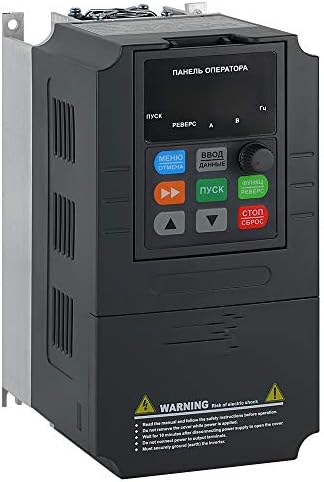 ATO 5 hp 3.7 kW 19.2A VFD, Single Phase 220V to 3 Phase VFD Variable Frequency Drive Inverter for 3-Phase AC Motor Speed Control
