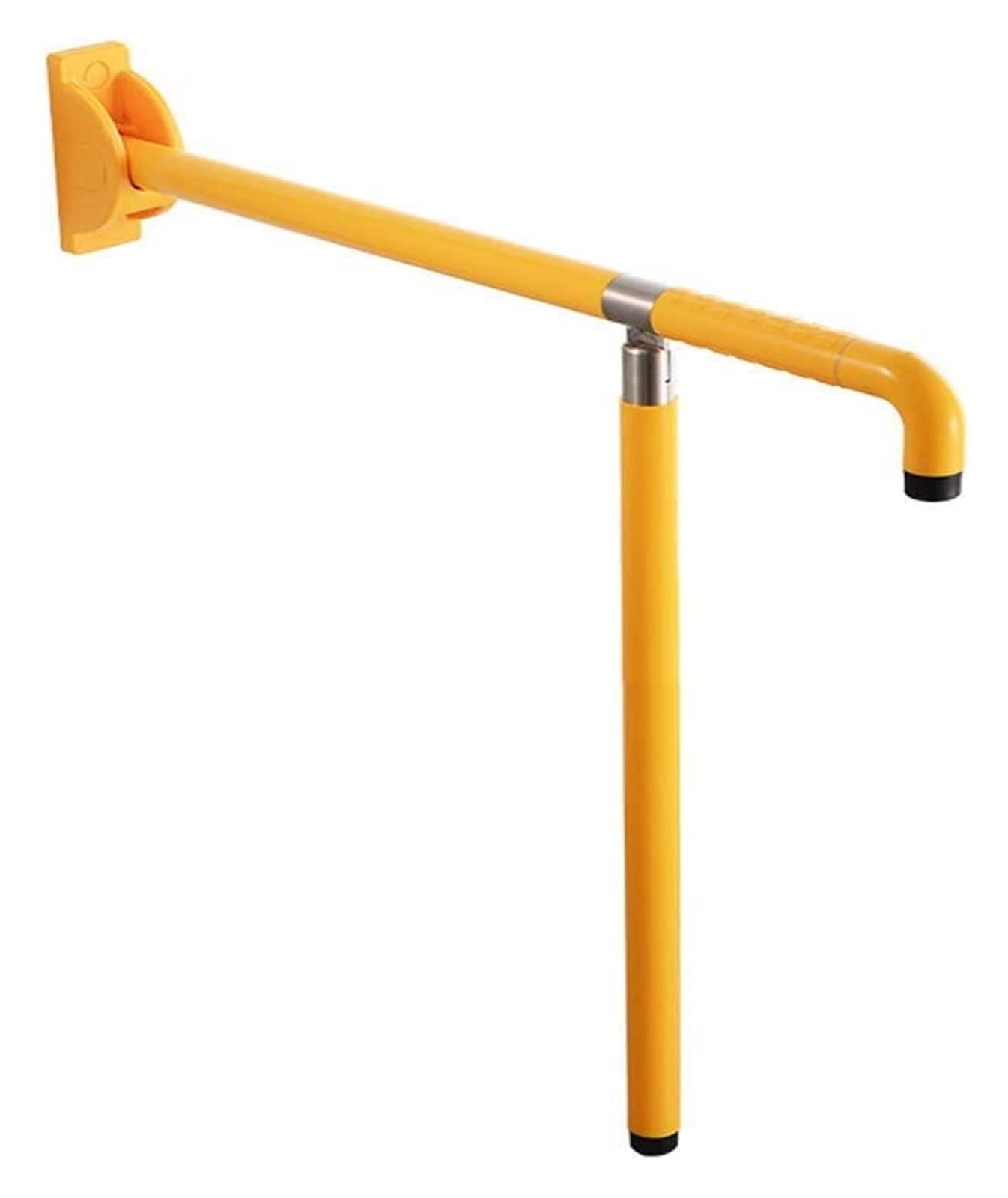 Barras de Apoyo para baño, Barra de Seguridad, Barra de Apoyo abatible, Barra Plegable de Pared, Barra de Apoyo Plegable con Pata