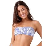 Roxy Women's Bandeau Bikini Strapless Swim Top, Quick-Dry, UPF 50+, Beach, Surf, and Resort Wear