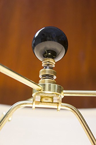 Image of Ceramic Black Ball Antique Base Lamp Finial 2 inch h
