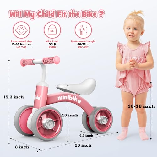 Correpasillos infantil con 4 ruedas luminosas para bebés de 1 año 6