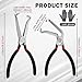 Electrical Disconnect Pliers,Electrical Connector Pliers for Cars,Fuel Line Petrol Clip Pipe Pliers,Automotive Hose Disconnect Tools with a Pair Gloves for Push Tab Style Plugs (1 * 60°+1*Straight)