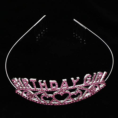 oshhni Impressionantes Joias de Coroa de Aniversário de Menino com Tiara de Cristal E Strass