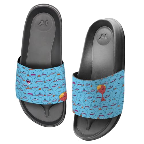 Popfunk Rick and Morty MeeSeeks Unisex Adult Slides Adjustable Flip Flop Sandals Officially Licensed Hypd Slydr Switch™3