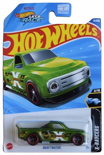 Hot Wheels Draftnator X-Raycers 2/10 Green 14/250 miniatura 1